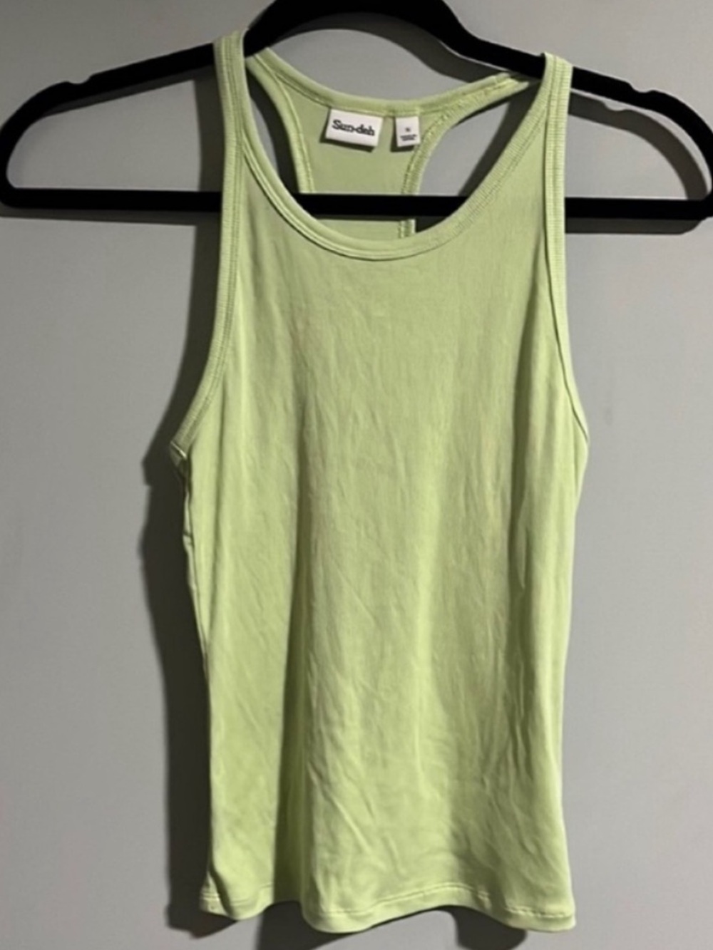 Aritzia Sundeh Sunday Best Green Ribbed Tank